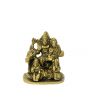 Brass Shiva Family - Height 6cm - Width 5.5cm