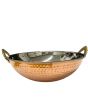 Copper Hammered Serving Kadai 26cm - No 7