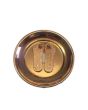 Paduka On Plate - Copper Colour