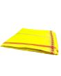Dhoti -Yellow With Red Boarder