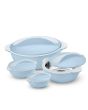 Pinnacle Parisa 4pc Round Ice Blue Heat Insulated Food Storage Hot Pot Casserole Set