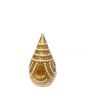 Decorated Coconut  With Gold And White Gems