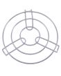 Chrome Hot Pot Stand - Round - 20cm