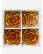 Coloured Rose Floating candle, 3 packs x 4 Candles in each pack - Mixed Packs
