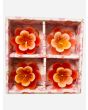 Coloured Flower Floating candle, 3 packs x 4 Candles in each pack - Mixed Packs