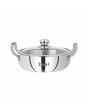 Zinel Stainless Steel Triply Biryani Pot with Glass Lid, 32cm