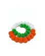 Pom Pom Ladi Big Orange-White-Green 1pc
