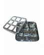 Zinel Square Stainless Steel Spice Box - 24.5cm