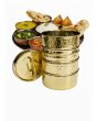 Hammered Brass 4-tier Tiffin Containers