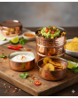 Hammered Copper 4-tier Tiffin Containers