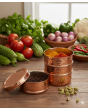 Hammered Copper 4-tier Tiffin Containers