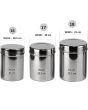 Stainless Steel Ubha Dabba Set Of 3 (16,17,18)