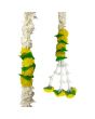 Single String Of White Jasmin With Yellow Artificial Flower Ladi - 42