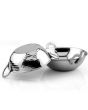 Stainless Steel Double Wall Hammer Kadai 15cm