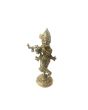 Antique Brass Solid Standing Krishna