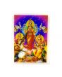 Acrylic Sticker Of Goddess Laxmi, Saraswati & Ganesh