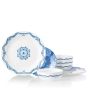 Corelle Lisbon Terrace 18pc - includes 6 Dinner Plates, 6 Appetizer/Snack Plates and 6 Soup/Cereal Bowls.