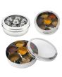 Stainless Steel Spice Box (Masala Dabba) with Clear Lid Size 12
