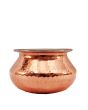 copper hammered punjabi handi no.2(12cm)