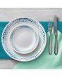 Corelle 18-piece Dinner Set, Ocean Blues - includes 26cm dinner plates, 17cm salad/side plates and 530ml soup/cereal bowls.