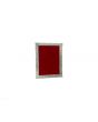 Red Velvet Chunri with a Thin Gold Border- Rectangle - 6.5