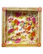 Flower Decorated Tray (Chhab) Square - Big