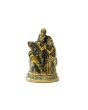 Antique Brass Solid Murti Radhe Krishna - 9.5cm Height x Width 4.5cm