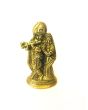 Antique Brass Solid Murti Radhe Krishna - 9.5cm Height x Width 4.5cm