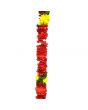 Single String of Artificial Flower Ladi– Red & Yellow - 115cm