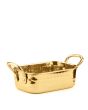 Rectangular Vintage Brass Roaster - 450ml