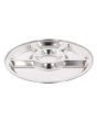 Stainless Steel 5 Compartment Round Plate
