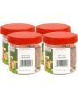Sunpet 250 ml Red Top Plastic Food Storage Jars Canisters (4 Pack)
