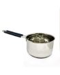 Stainless Steel Milk Pan with Pouring Lips - Size 16 cm