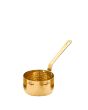 Mini Vintage Brass Effect Sauce Pan - 6.75 oz
