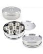 Stainless Steel Spice Box (Masala Dabba) with SS Lid & Cover Size 12