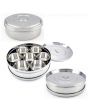 Stainless Steel Spice Box (Masala Dabba) with SS Lid & Cover Size 10