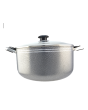 Grey Non-Stick Casserole with Glass Lid – 36 cm