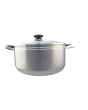 Grey Non-Stick Casserole with Glass Lid – 34 cm