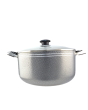 Grey Non-Stick Casserole with Glass Lid – 36 cm