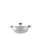 Grey Non-Stick Wok With Glass Lid – 24 cm