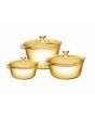 Visions 6Pc Flair Casserole and Cookpot Pot Set