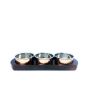 Katori Base With x3 Copper/Steel Katori Bowls - Full Set
