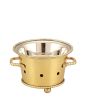 Brass Beaded Sigri warmer with stainless steel bowl 14cm