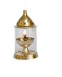 Traditional Brass Lamp and Glass Chimney Small