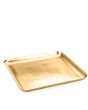 Square Vintage Brass Effect Deluxe Platter - Large