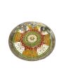 Stainless Steel Thali - Multi Colour - 25cm