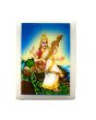 Acrylic Sticker Of Goddess Saraswati With Peacock