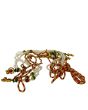 Varmala- Decorated Pearls, Red, Green & Gold - Hindu Wedding Goods