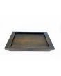 Sizzler - Iron Rectangle Dish With Wooden Base 25.5CM