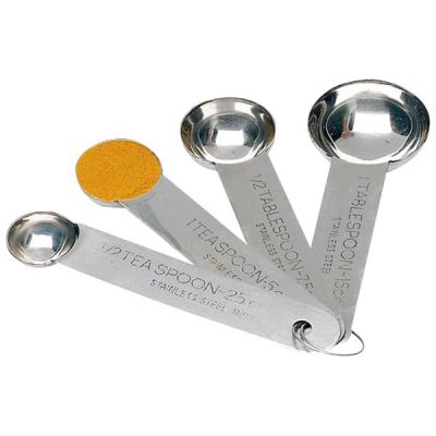 SS MEASURING SPOONS - 4pc SET